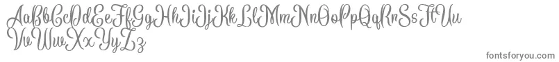 BattallionScriptDemo Font – Gray Fonts on White Background