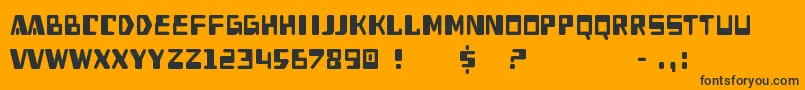 Heav Font – Black Fonts on Orange Background