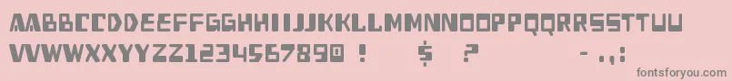 Heav Font – Gray Fonts on Pink Background