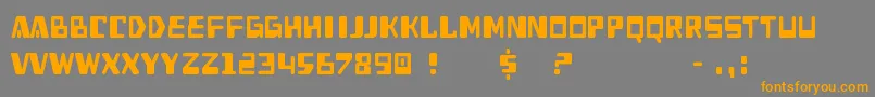 Heav Font – Orange Fonts on Gray Background