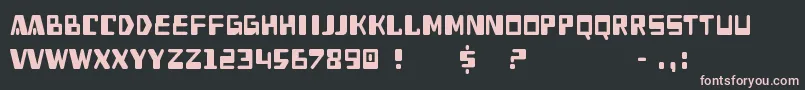 Heav Font – Pink Fonts on Black Background