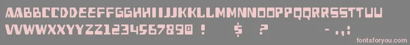 Heav Font – Pink Fonts on Gray Background