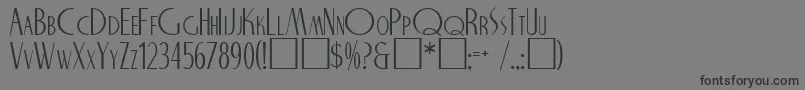 Шрифт NicholasRegular – чёрные шрифты на сером фоне