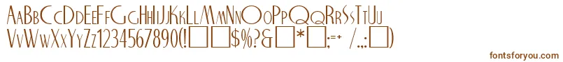 Шрифт NicholasRegular – коричневые шрифты на белом фоне