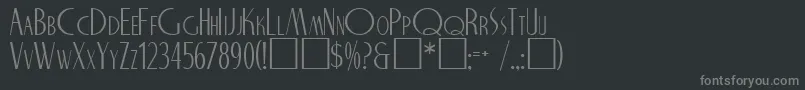 NicholasRegular Font – Gray Fonts on Black Background
