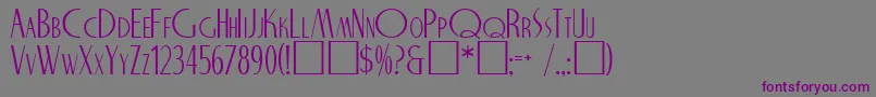 Шрифт NicholasRegular – фиолетовые шрифты на сером фоне