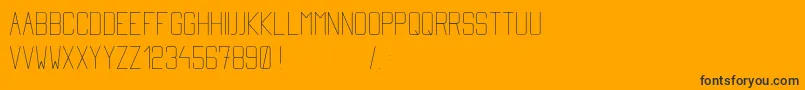 Simplytall Font – Black Fonts on Orange Background
