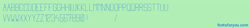 Simplytall Font – Blue Fonts on Green Background
