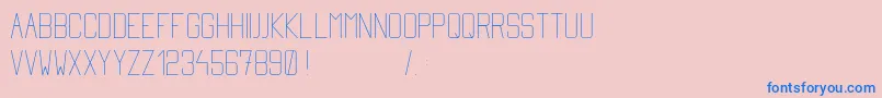 Simplytall Font – Blue Fonts on Pink Background