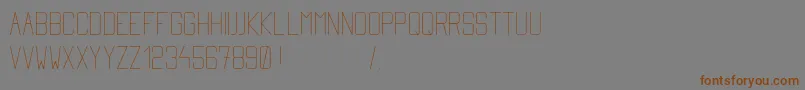 Simplytall Font – Brown Fonts on Gray Background