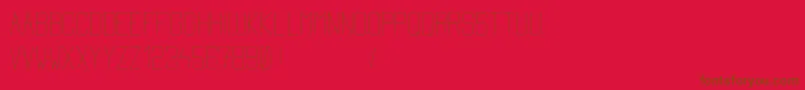 Simplytall Font – Brown Fonts on Red Background