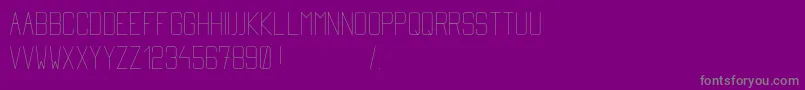 Simplytall-fontti – harmaat kirjasimet violetilla taustalla