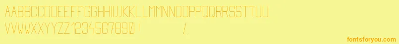 Simplytall Font – Orange Fonts on Yellow Background