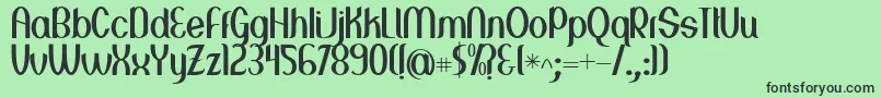 Greenstone Font – Black Fonts on Green Background