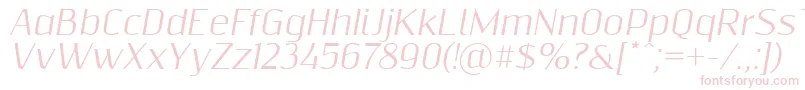 Шрифт Resagnictoitalic – розовые шрифты