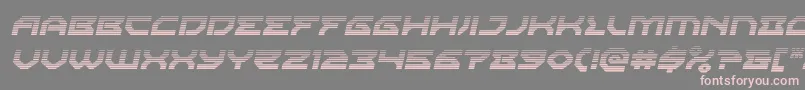 Xenodemongradital-Schriftart – Rosa Schriften auf grauem Hintergrund