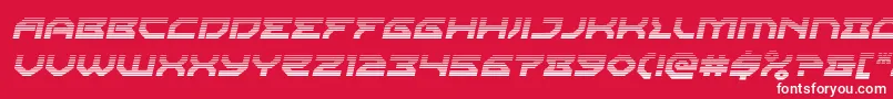 Xenodemongradital Font – White Fonts on Red Background