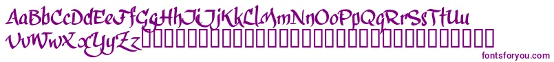 Lisätietoja CalphiT-fontista CalphiT-fontti – violetit fontit valkoisella taustalla