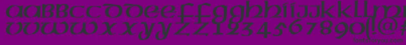 MegenPlain Font – Black Fonts on Purple Background