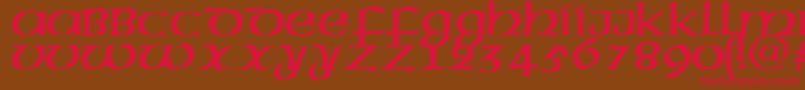 MegenPlain Font – Red Fonts on Brown Background
