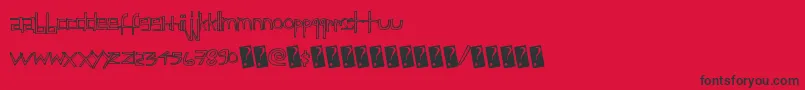 Childsfuntime Font – Black Fonts on Red Background