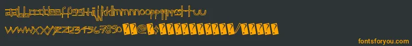 Childsfuntime Font – Orange Fonts on Black Background