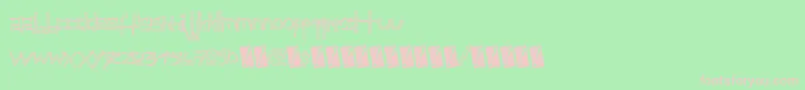 Childsfuntime-Schriftart – Rosa Schriften auf grünem Hintergrund