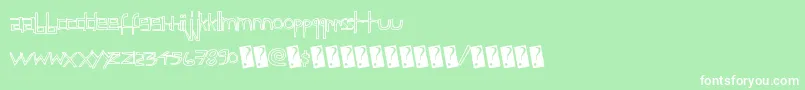 fuente Childsfuntime – Fuentes Blancas Sobre Fondo Verde