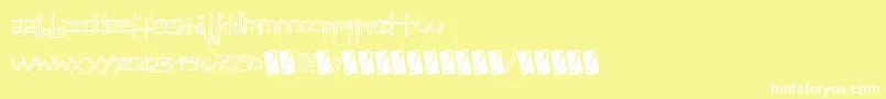 fuente Childsfuntime – Fuentes Blancas Sobre Fondo Amarillo
