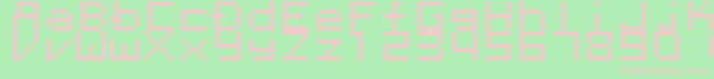 Megaten20xx Font – Pink Fonts on Green Background