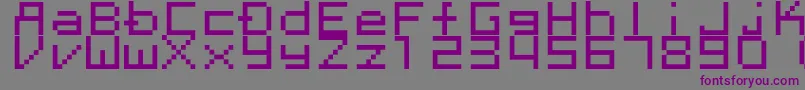 Megaten20xx Font – Purple Fonts on Gray Background