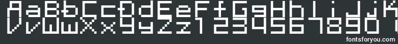 Шрифт Megaten20xx – белые шрифты на чёрном фоне