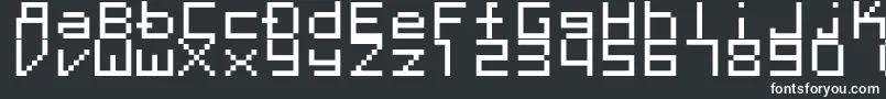 フォントMegaten20xx – 黒い背景に白い文字