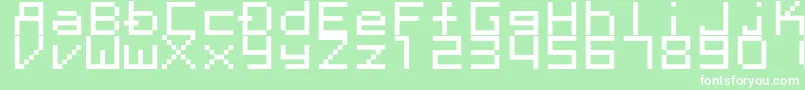 Megaten20xx Font – White Fonts on Green Background