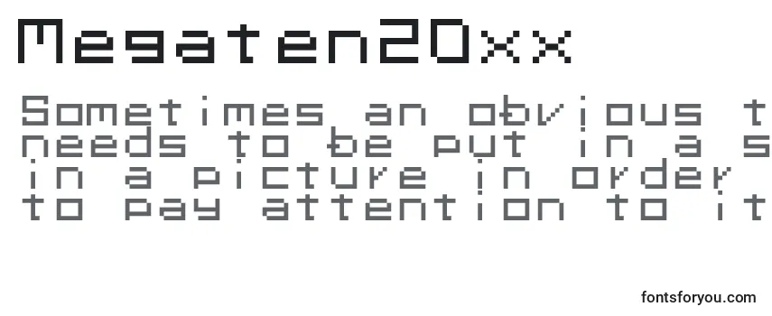 Обзор шрифта Megaten20xx