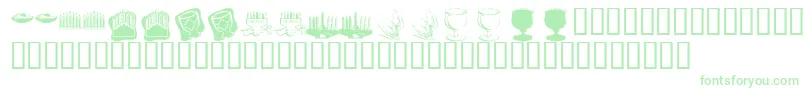KrHappyKwanza Font – Green Fonts on White Background