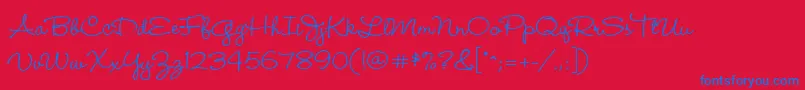 fuente Wendymed – Fuentes Azules Sobre Fondo Rojo