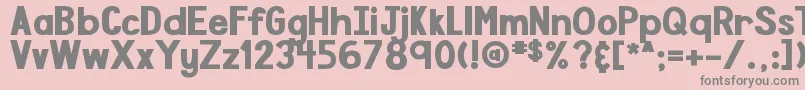 DjbSpeakTheTruthBoldly Font – Gray Fonts on Pink Background