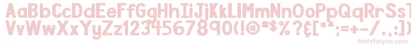 DjbSpeakTheTruthBoldly Font – Pink Fonts on White Background