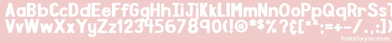 DjbSpeakTheTruthBoldly Font – White Fonts on Pink Background