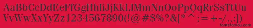 CompendiumBookSsiBook Font – Black Fonts on Red Background