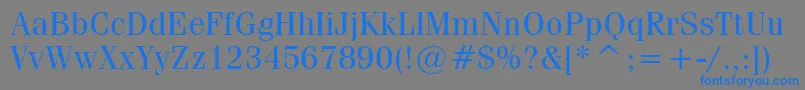 CompendiumBookSsiBook Font – Blue Fonts on Gray Background