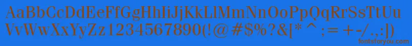 CompendiumBookSsiBook-Schriftart – Braune Schriften auf blauem Hintergrund