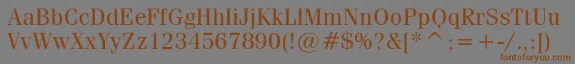 More about CompendiumBookSsiBook Font CompendiumBookSsiBook Font – Brown Fonts on Gray Background