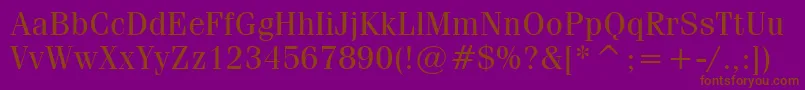 More about CompendiumBookSsiBook Font CompendiumBookSsiBook Font – Brown Fonts on Purple Background