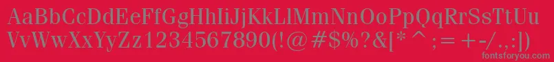 CompendiumBookSsiBook Font – Gray Fonts on Red Background