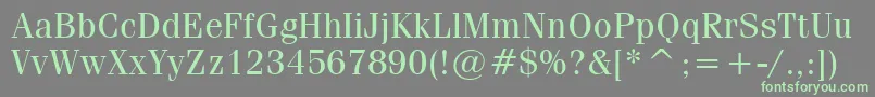 CompendiumBookSsiBook Font – Green Fonts on Gray Background