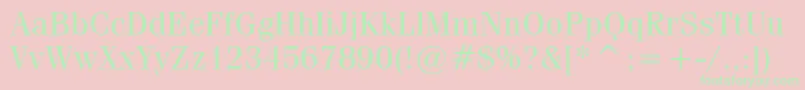 CompendiumBookSsiBook Font – Green Fonts on Pink Background