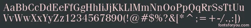 CompendiumBookSsiBook Font – Pink Fonts on Black Background