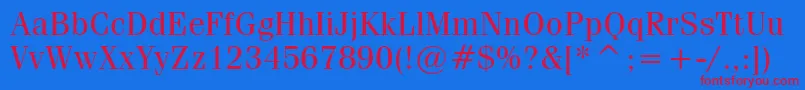 CompendiumBookSsiBook Font – Red Fonts on Blue Background